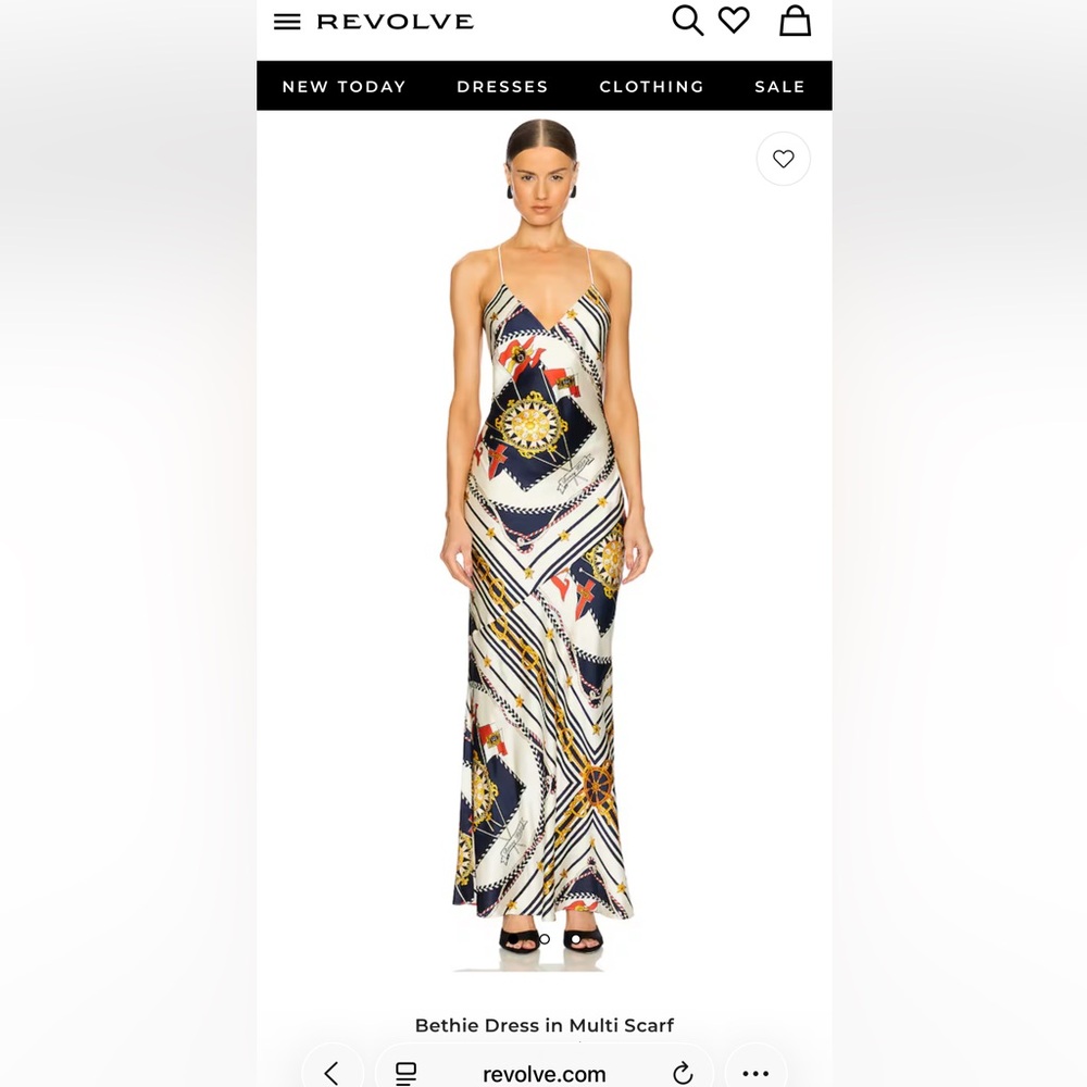 Ronny Kobo Bethie Dress in Multi Scarf (damages pictured)